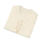 Shimmering Golden Feather T-Shirt