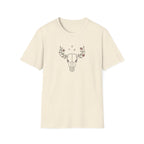 Floral deer skull T-Shirt
