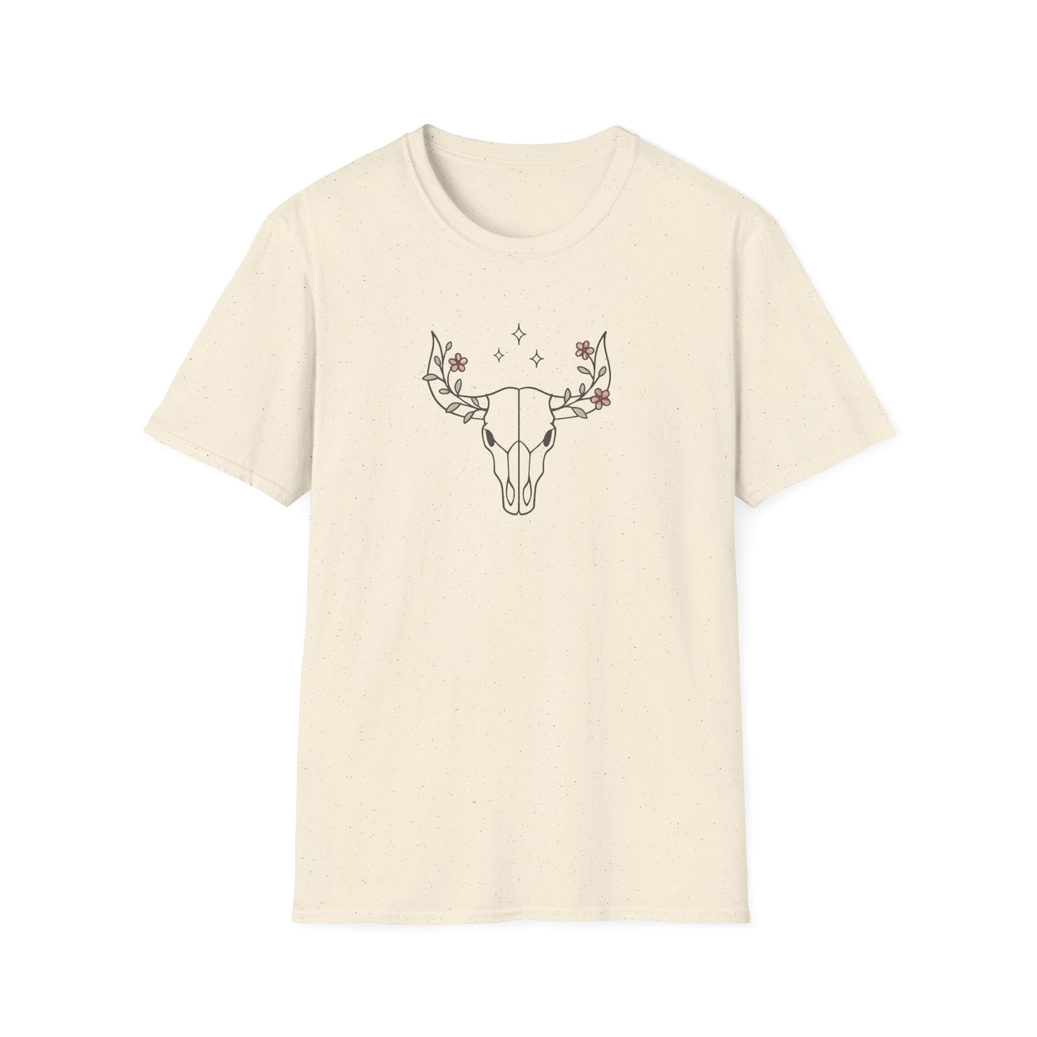 Floral deer skull T-Shirt