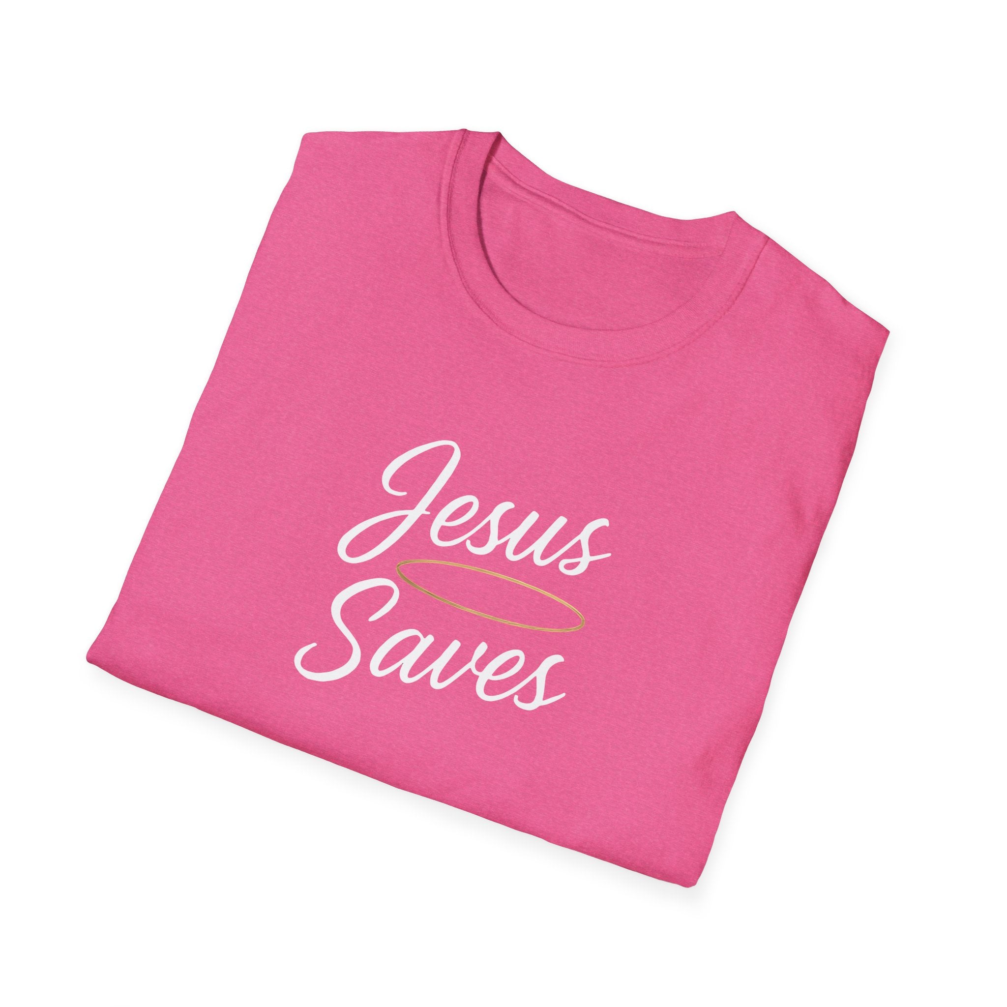 Jesus Saves Halo T-Shirt