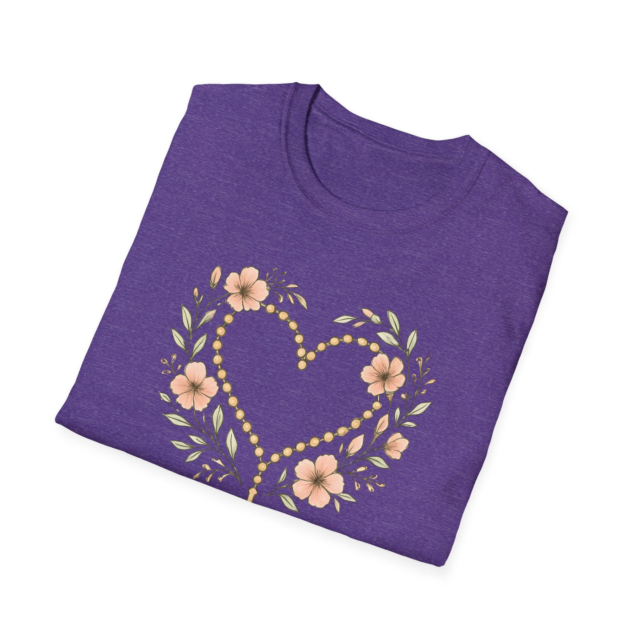 Floral Heart Rosary T-Shirt