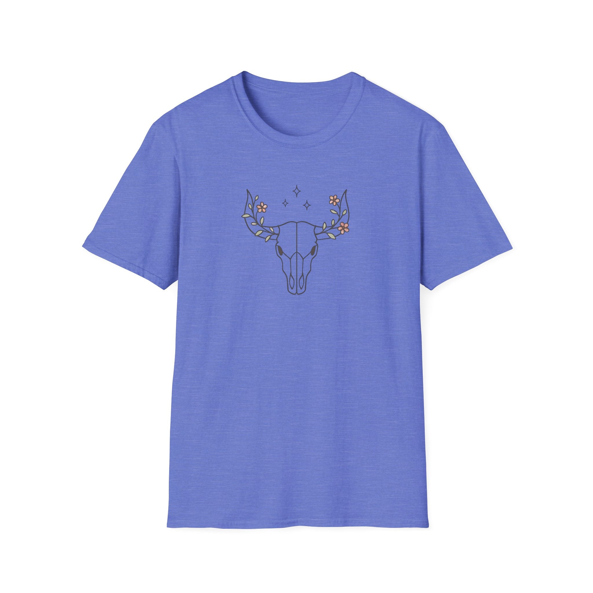 Floral deer skull T-Shirt