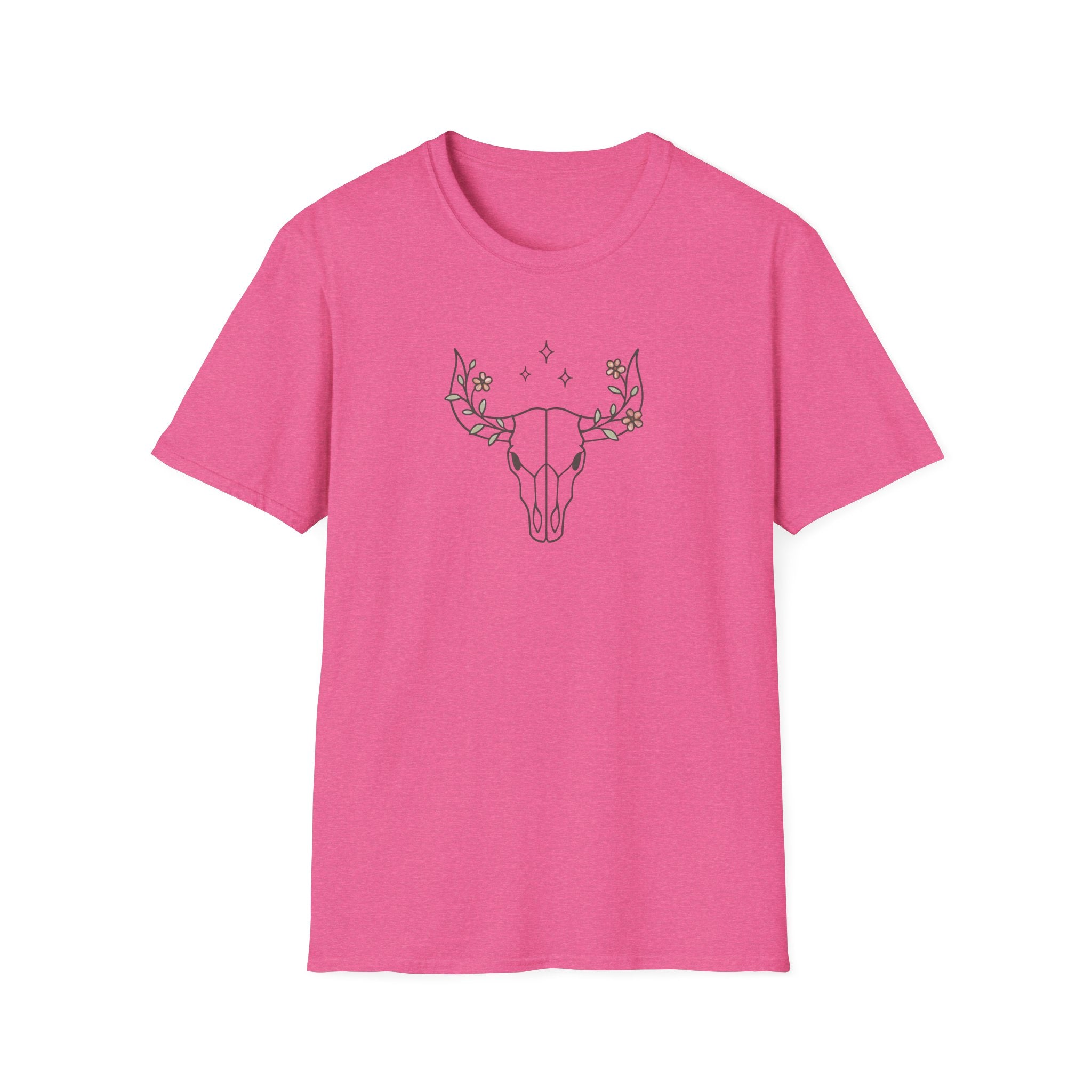 Floral deer skull T-Shirt