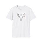 Floral deer skull T-Shirt