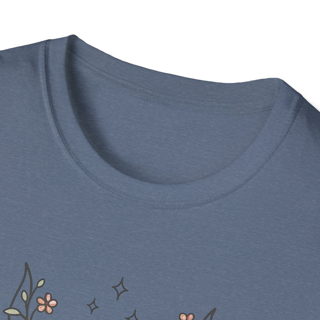 Floral deer skull T-Shirt
