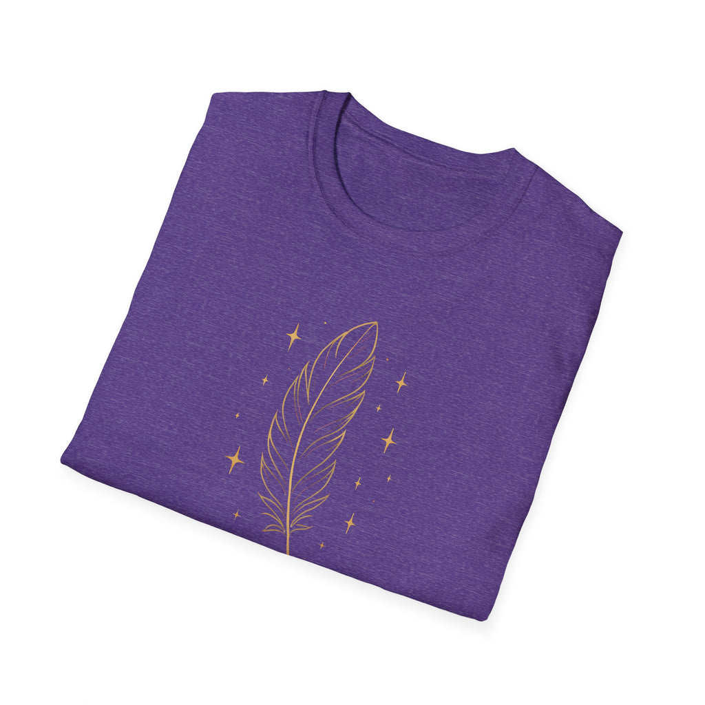 Shimmering Golden Feather T-Shirt