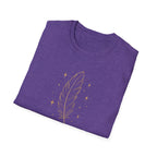 Shimmering Golden Feather T-Shirt