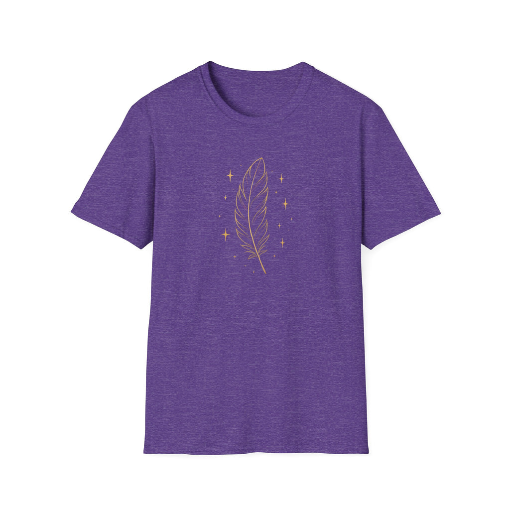 Shimmering Golden Feather T-Shirt
