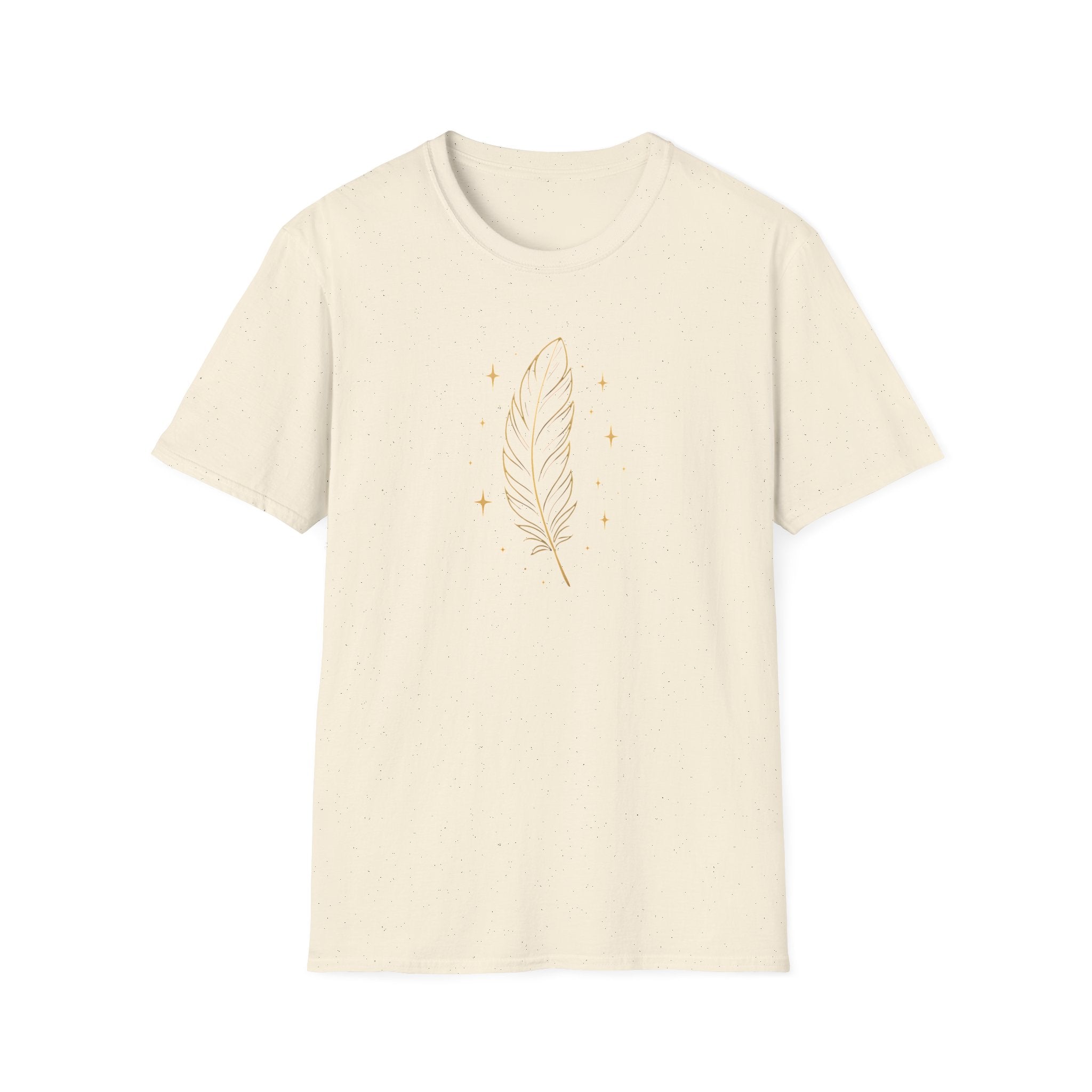 Shimmering Golden Feather T-Shirt