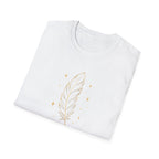 Shimmering Golden Feather T-Shirt