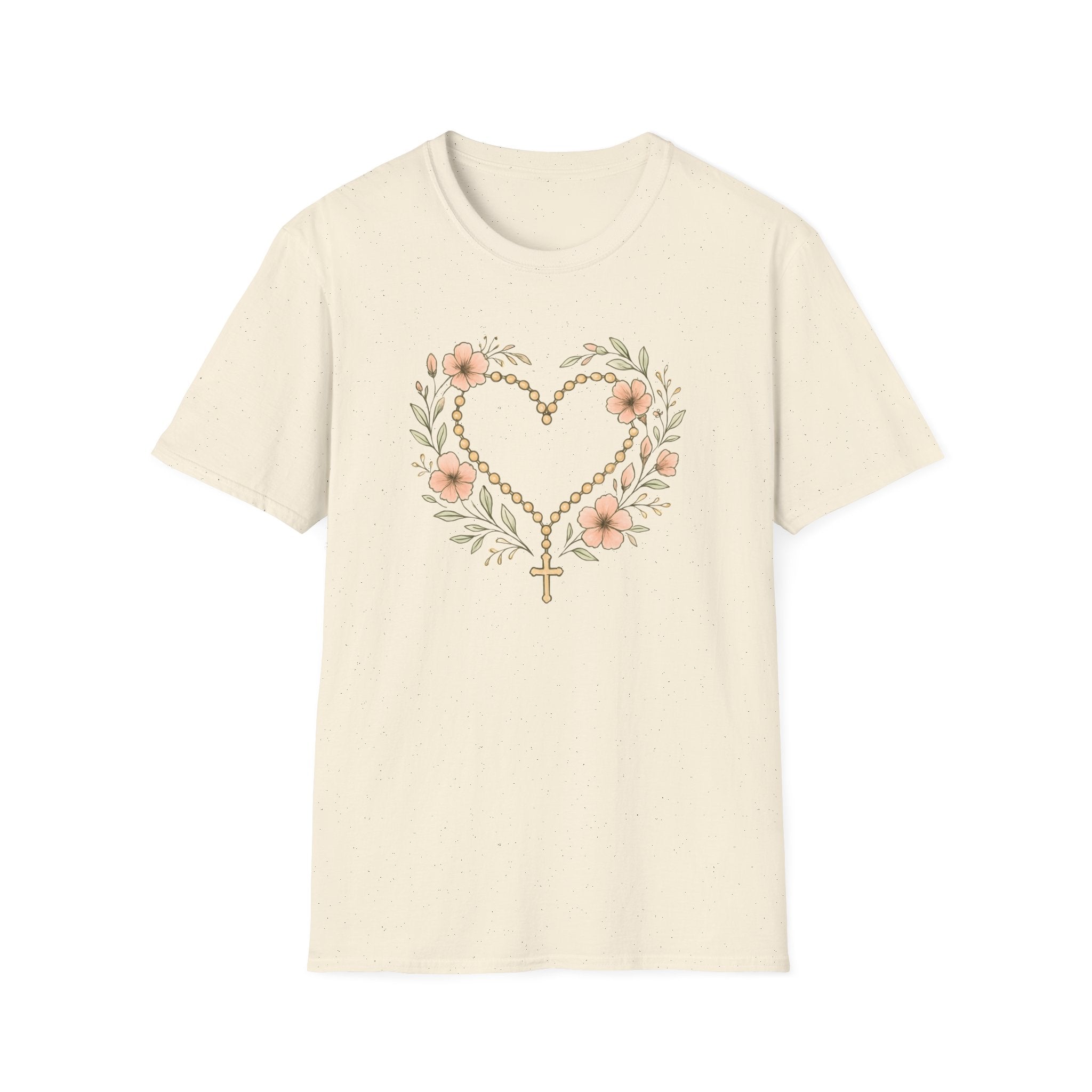 Floral Heart Rosary T-Shirt