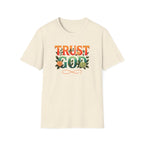 Trust God Floral Design T-Shirt