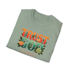 Trust God Floral Design T-Shirt
