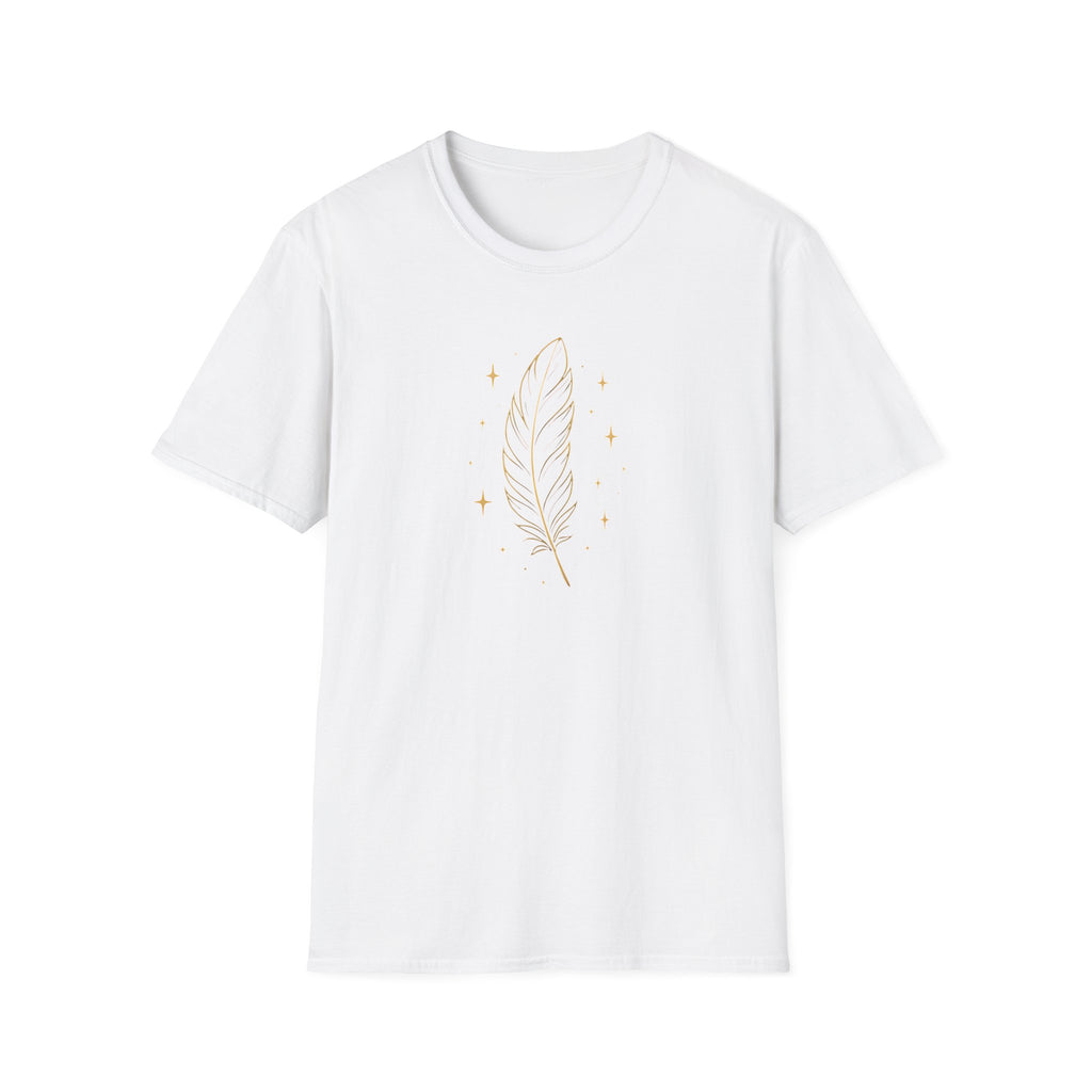 Shimmering Golden Feather T-Shirt