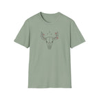 Floral deer skull T-Shirt